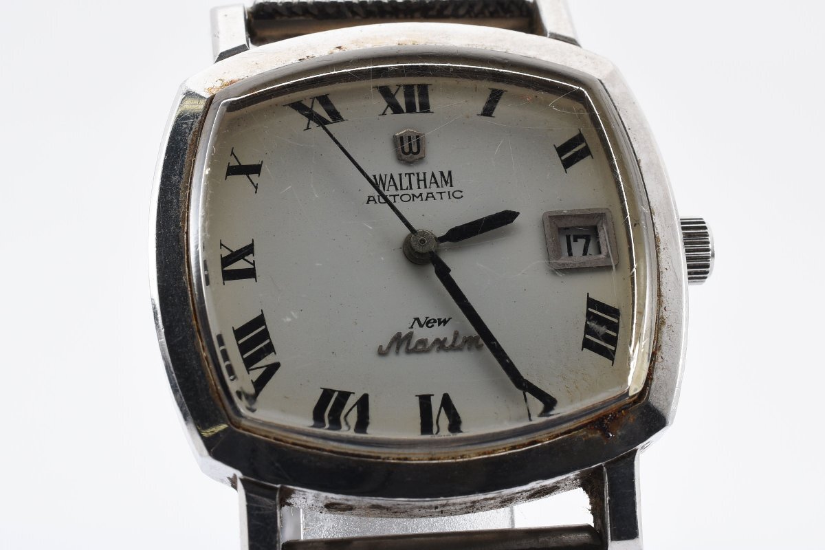  работа товар Waltham новый maxi m Date квадратное самозаводящиеся часы мужские наручные часы WALTHAM