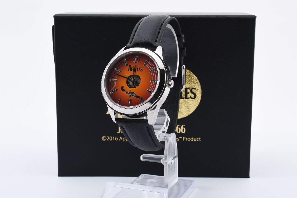 美品 箱入り 稼働品 ビートルズ来日50周年記念 ピンバッチ アップルコープリミテッド 全世界1666本限定 自動巻き メンズ 腕時計 THE BEATL_画像1