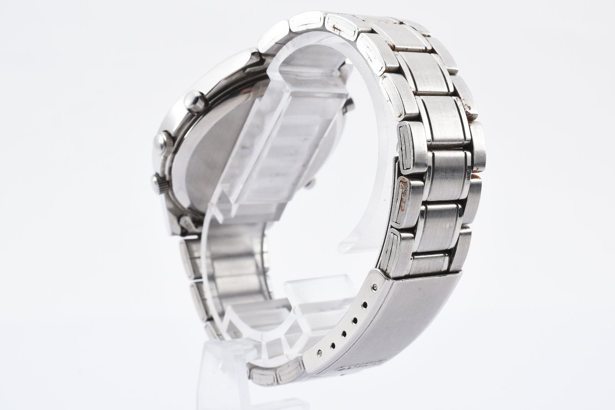 セイコー 7T32-7C60 デイト ラウンド シルバー クォーツ メンズ 腕時計 SEIKO_画像8