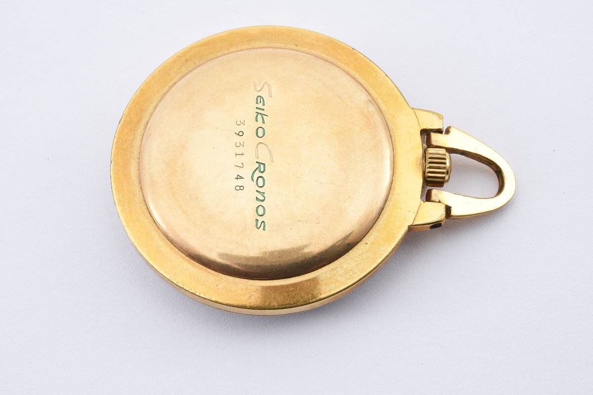 稼働品 セイコー クロノス 3931748 ゴールド 懐中時計 手巻き 腕時計 SEIKO_画像6