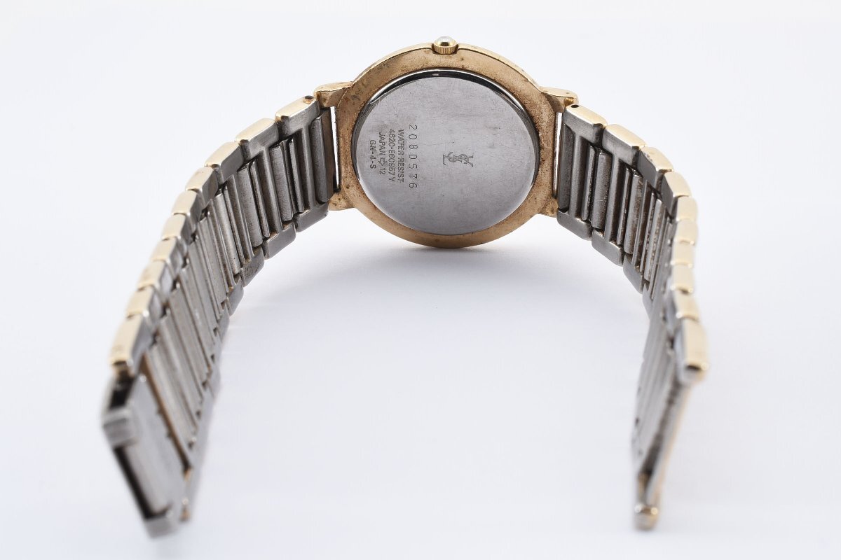 イヴサンローラン 2本巻き シルバー コンビ クォーツ レディース 腕時計 YSL Yves Saint-Laurent_画像3