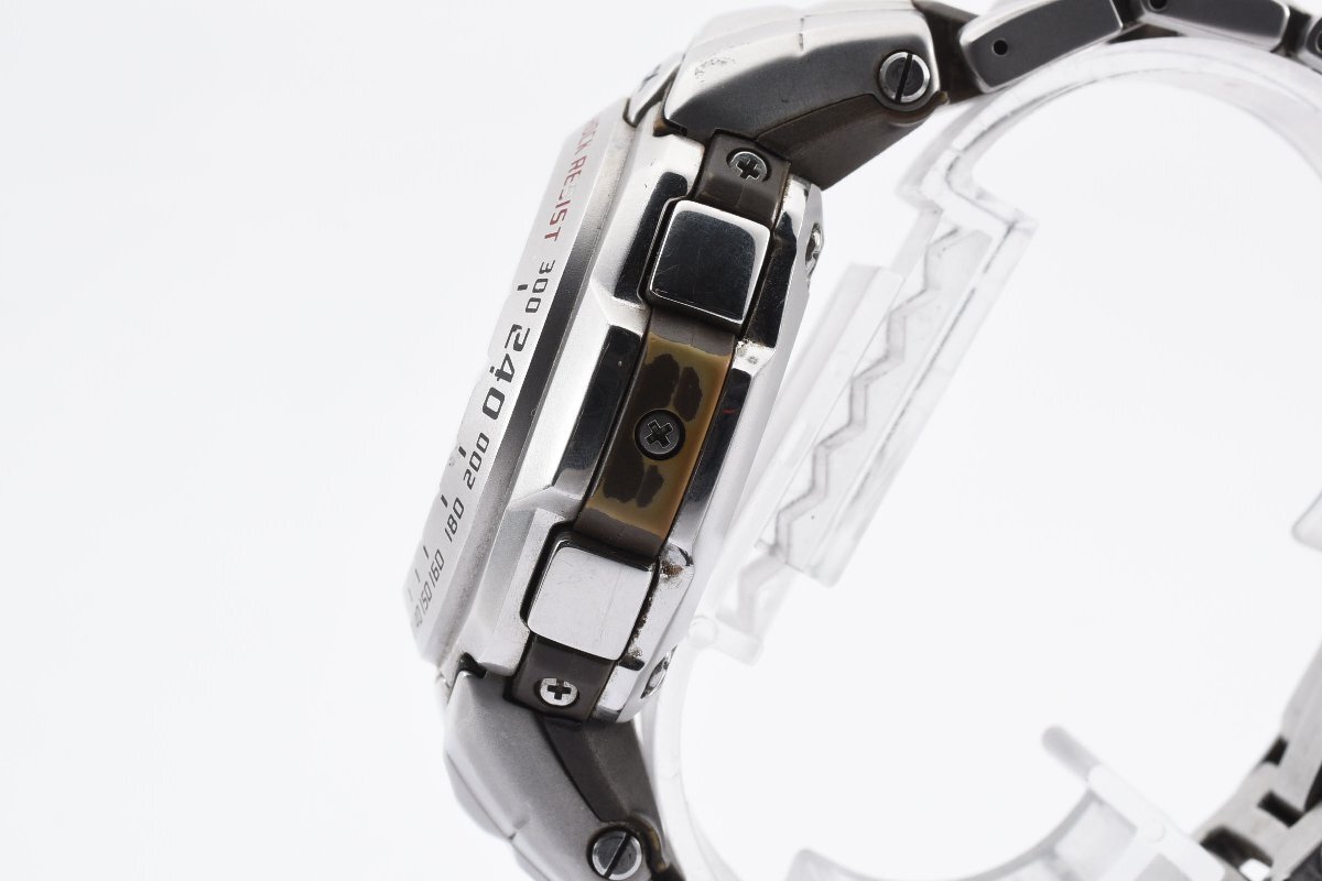 稼働品 カシオ ジーショック GW-1600J デイト ラウンド シルバー メンズ ソーラー 腕時計 CASIO G-SHOCK_画像4
