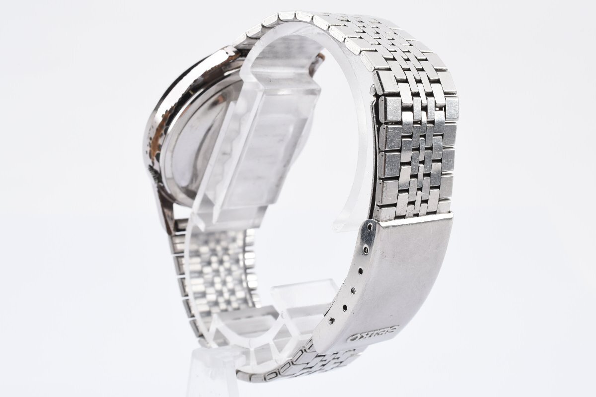 美品 稼働品 セイコー スポーツマチック ファイブ 6619-7030 デイデイト ラウンド シルバー 自動巻き メンズ 腕時計 SEIKO_画像8