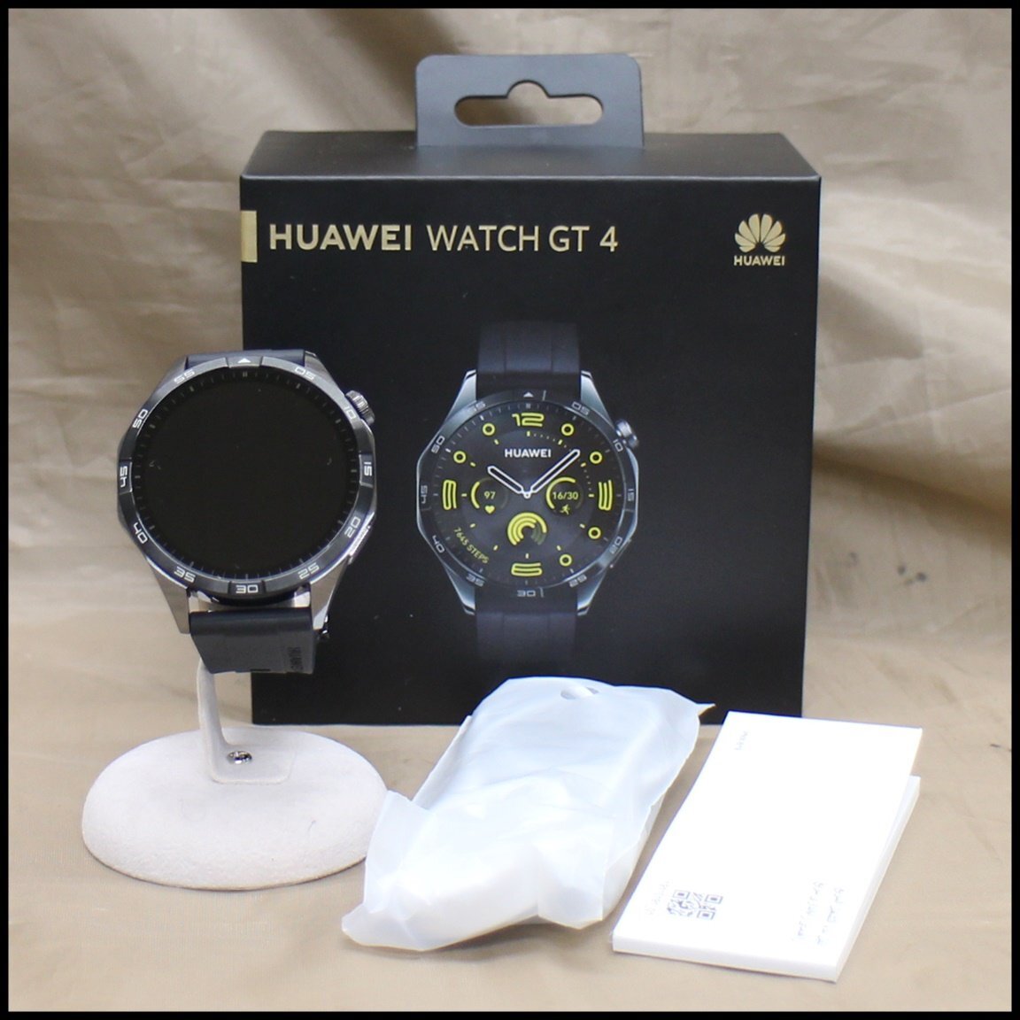  б/у * прекрасный товар HUAWEI WATCH GT 4 46mm Huawei PNX-B19 смарт-часы черный чёрный 