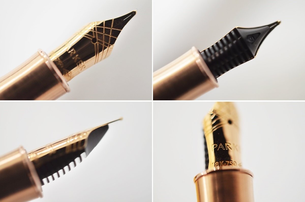 PARKER 万年筆 SONNET ペン先 18K 750 ホワイト パーカー ソネット FRANCE Y 筆記用具 箱有りの画像4