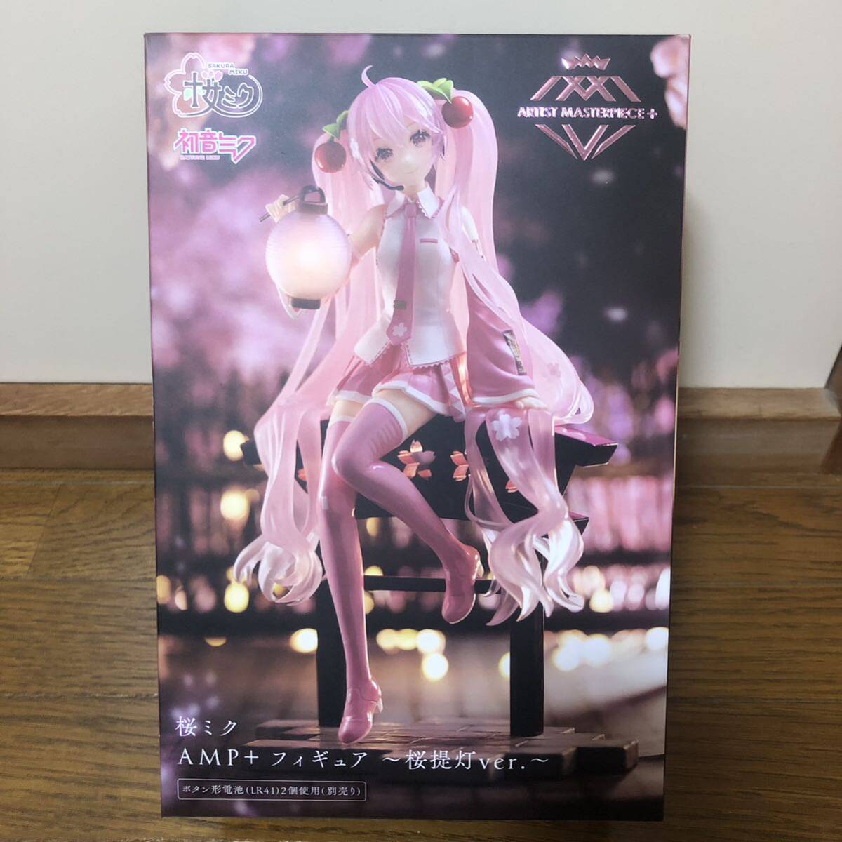 新品未開封★桜ミク AMP+フィギュア 桜提灯ver.★_画像1