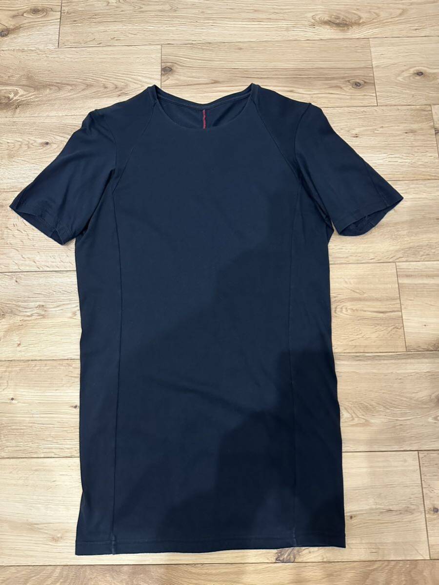 DEVOA デヴォア 半袖 Tシャツ サイズ1 サイズS 綿100％ 日本製 Cotton100％ カットソー 黒 ブラック 上質綿素材 裏側REDステッチ_画像1