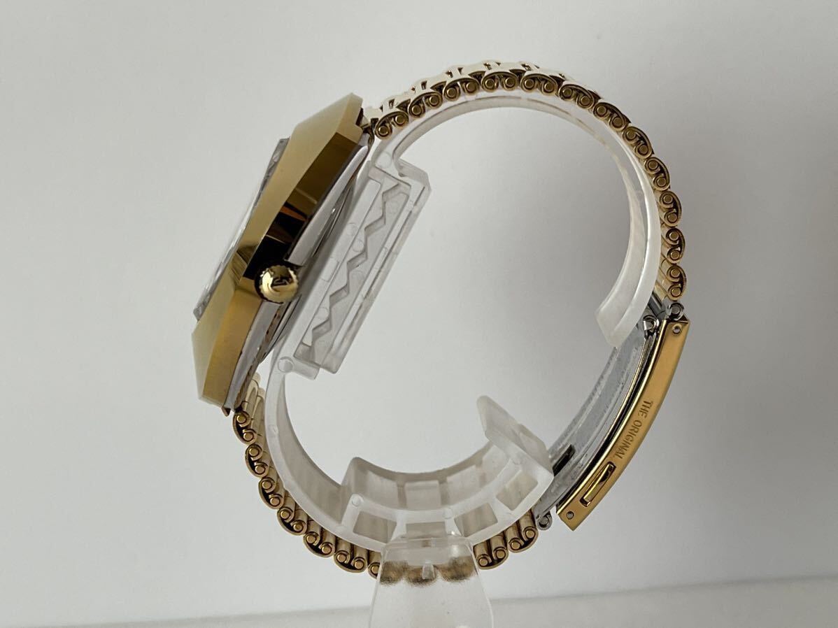 【1円スタート】稼働品 極美品 ラドー ダイアスター 石付き ゴールド デイデイト 自動巻き メンズ 腕時計 RADO_画像3