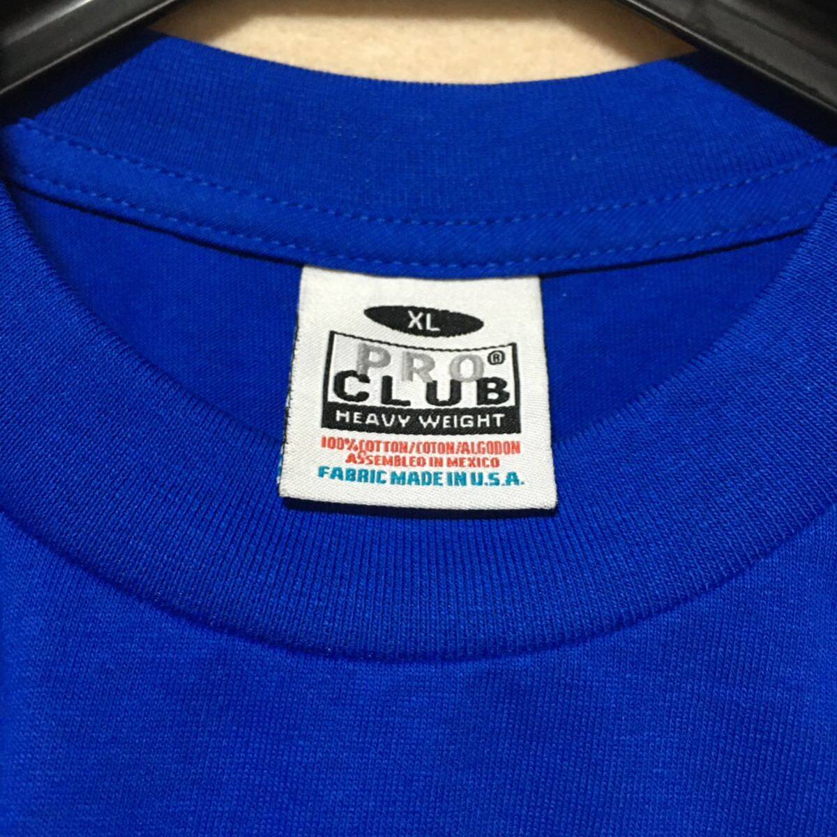 新品未使用 PROCLUB プロクラブ ヘビーウェイト 半袖Tシャツ ロイヤルブルー 青 XL_画像2