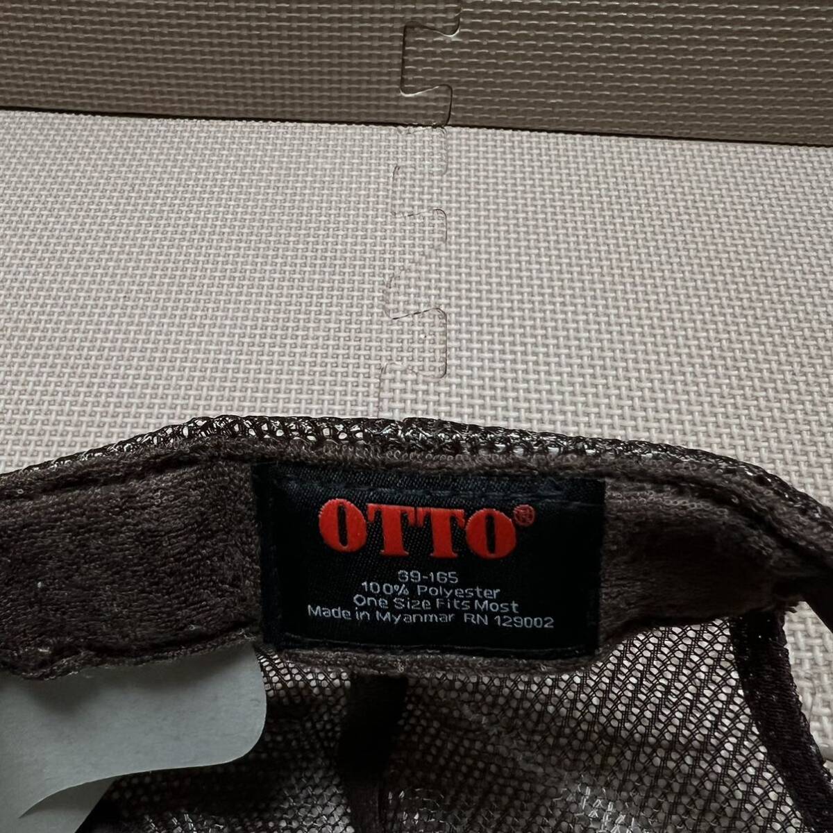 新品未使用 OTTO メッシュキャップのブラウン 茶