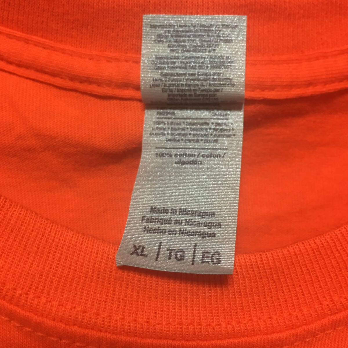 新品未使用 GILDAN ギルダン 半袖Tシャツ ポケット付き オレンジ XL
