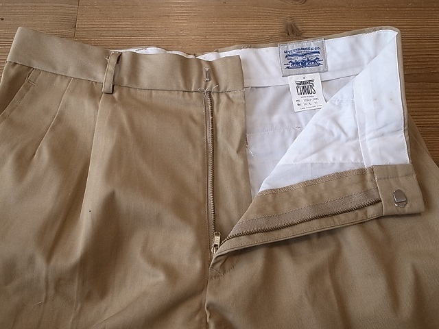 LEVI'S リーバイス CHINOS チノ 1980年代 ビンテージ アメリカ古着 白タブ ２タック スラックス パンツ ベージュ サイズ W30_画像5