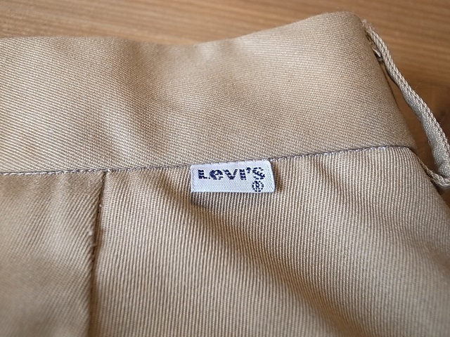 LEVI'S リーバイス CHINOS チノ 1980年代 ビンテージ アメリカ古着 白タブ ２タック スラックス パンツ ベージュ サイズ W30_画像10