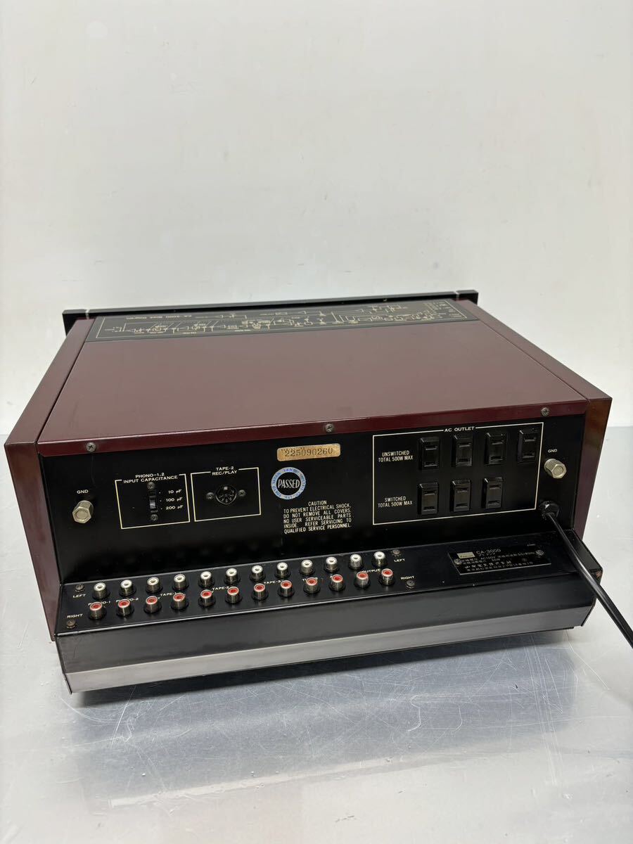 サンスイ　CA-3000 プリアンプ　希少　SANSUI コントロールアンプ　通電確認済みジャンク。_画像8