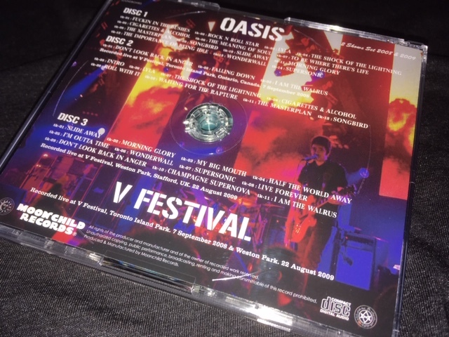 ●Oasis - V Festival : Moon Child プレス3CD_画像4