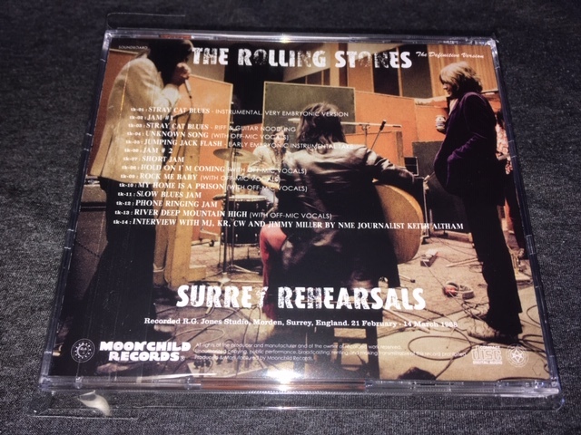 ●Rolling Stones - Surrey Rehearsals The Definitive Version : Moon Child キース・ジャケットプレス1CD_画像2