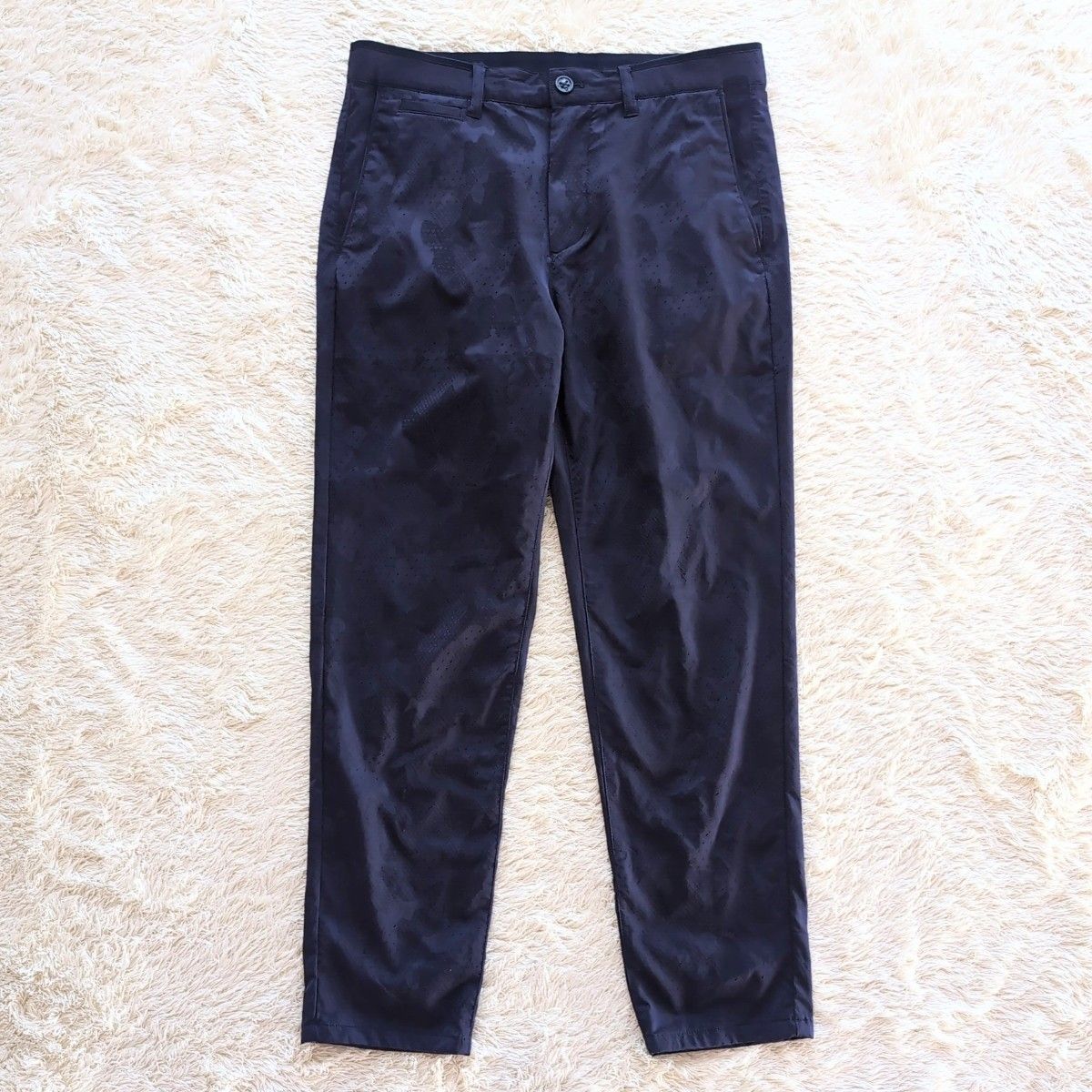 ZARA メンズ スーツ M相当 セットアップ 紺 ネイビー カモフラ ZARA メンズ スーツ M相当 セットアップ 紺 ネイビー カモフラ