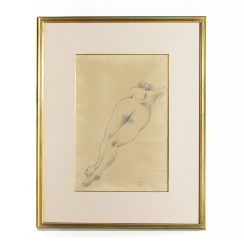 【GINZA絵画館】古沢岩美 パステル画８号・裸婦・１９５５年作・１点もの Y51T0B6V7C5X3Qの画像2