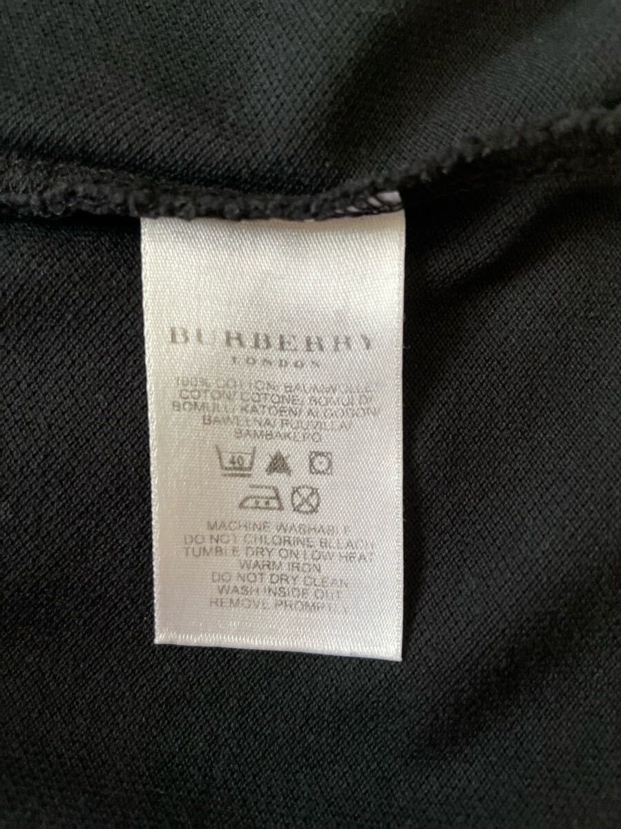  стандартный ценный * Burberry London * олень. . рубашка-поло /M/ черный /SLIM FIT/ хлопок / Short рукав 