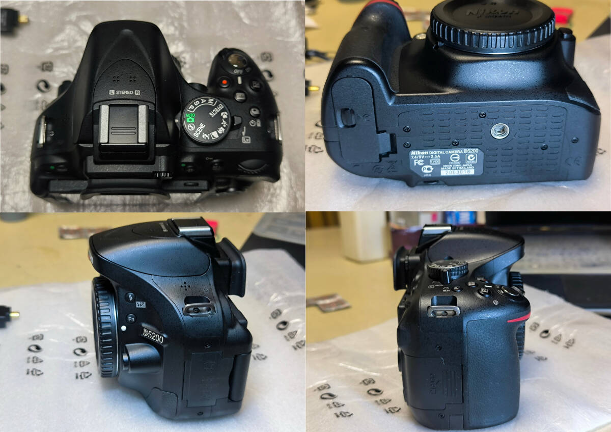 【中古・美品】 Nikon ニコン D5200 ダブルズームレンズキット + WiFi接続機器(WU-1a)の画像6