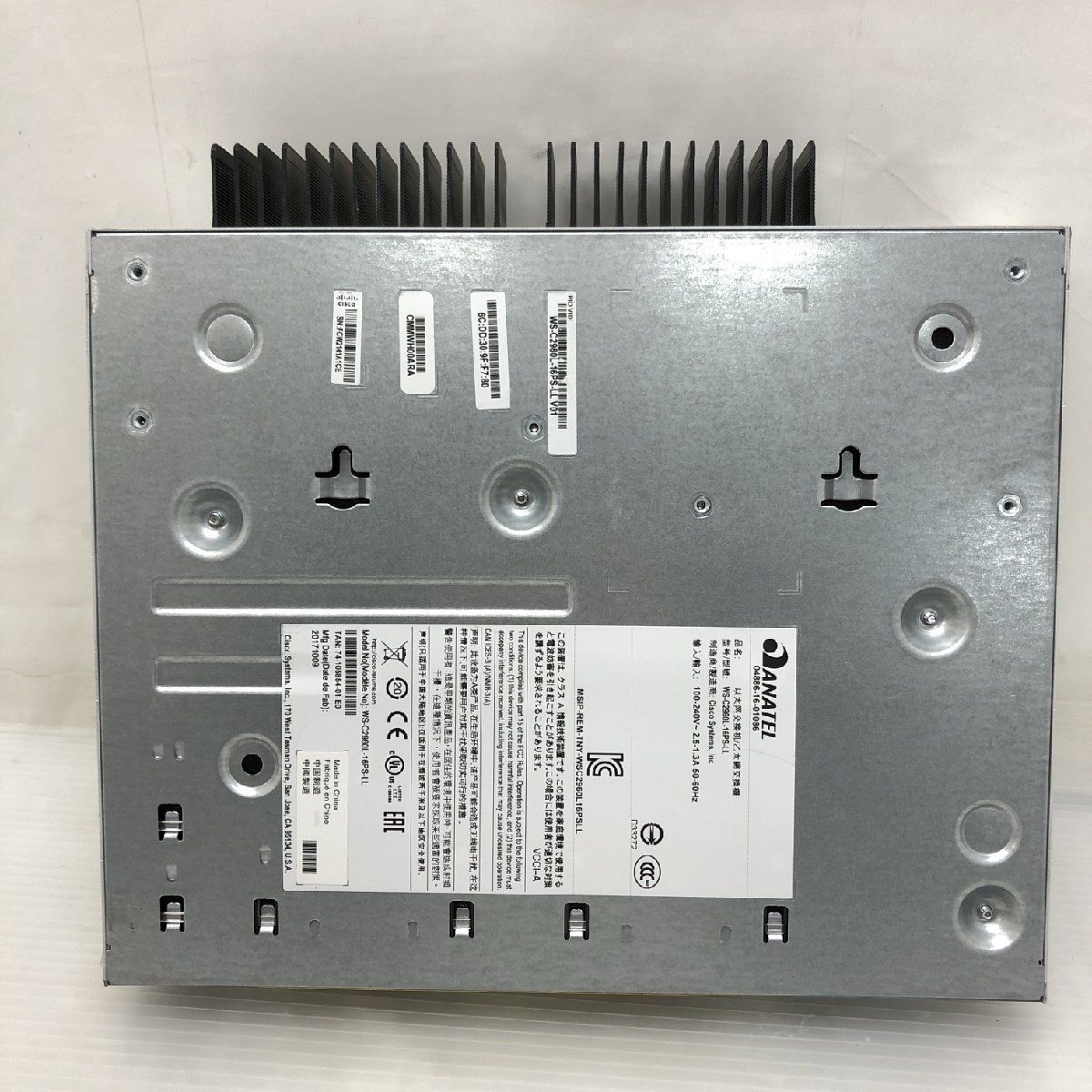 1週間保証 初期化済 CISCO Catalyst 2960-L Series WS-C2960L-16PS-LL イーサネットハブ T007727_画像5