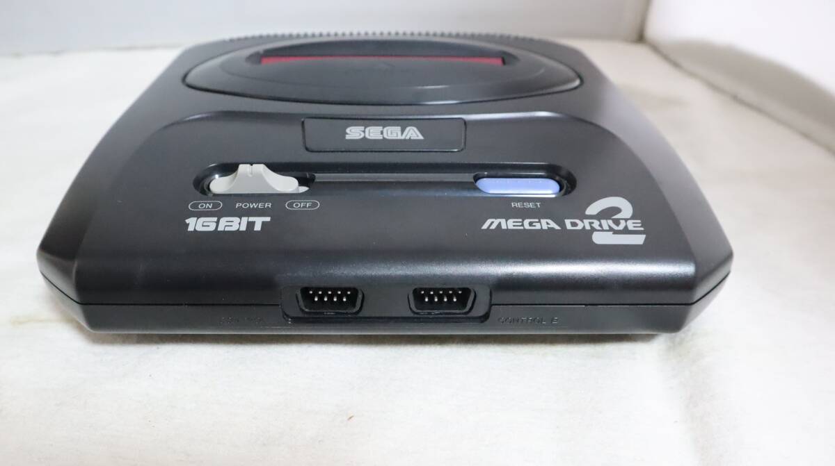 ②SEGAセガMEGA-DRIVE2メガドライブ2/16bit/HAA2502/元箱/コントローラー/電源コード付/通電確認OK_画像4