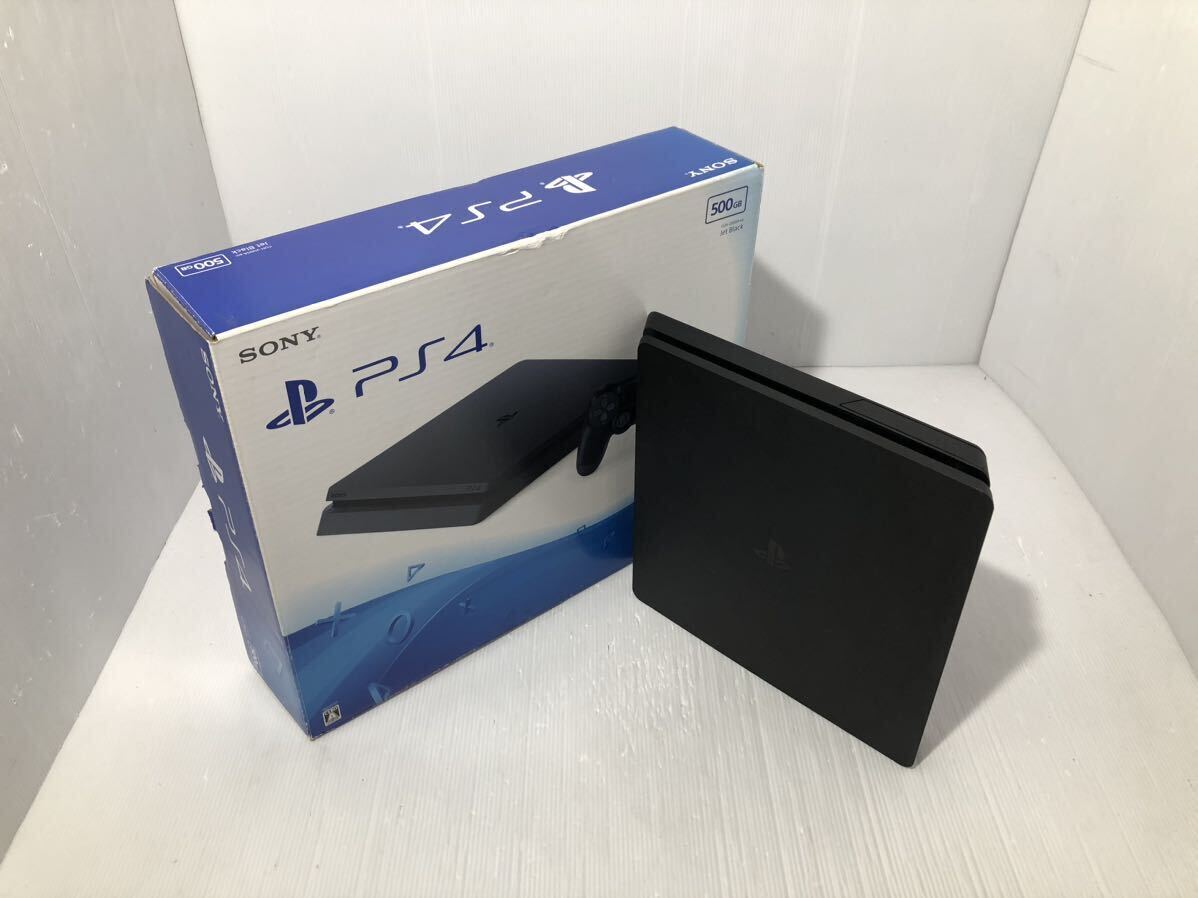 SONY PS4 本体 CUH-2000A ブラック 薄型 箱付き【HDD500GB】FW7.00 動作良好 プレイステーション4 PlayStation4 黒 ソニー_画像1