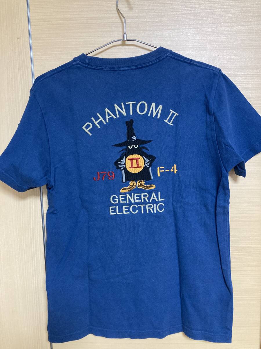 ヒューストン Ｔシャツ　Ｍサイズ　ブルー　HOUSTON　アメカジ　ミリタリー_画像2