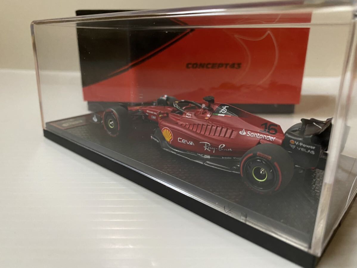 新品 未開封 1/43 フェラーリ ルクレール バーレーン Ferrari F1-75 G.P Bahrein 2022 C. Leclerc Limited 850 pcs_画像7