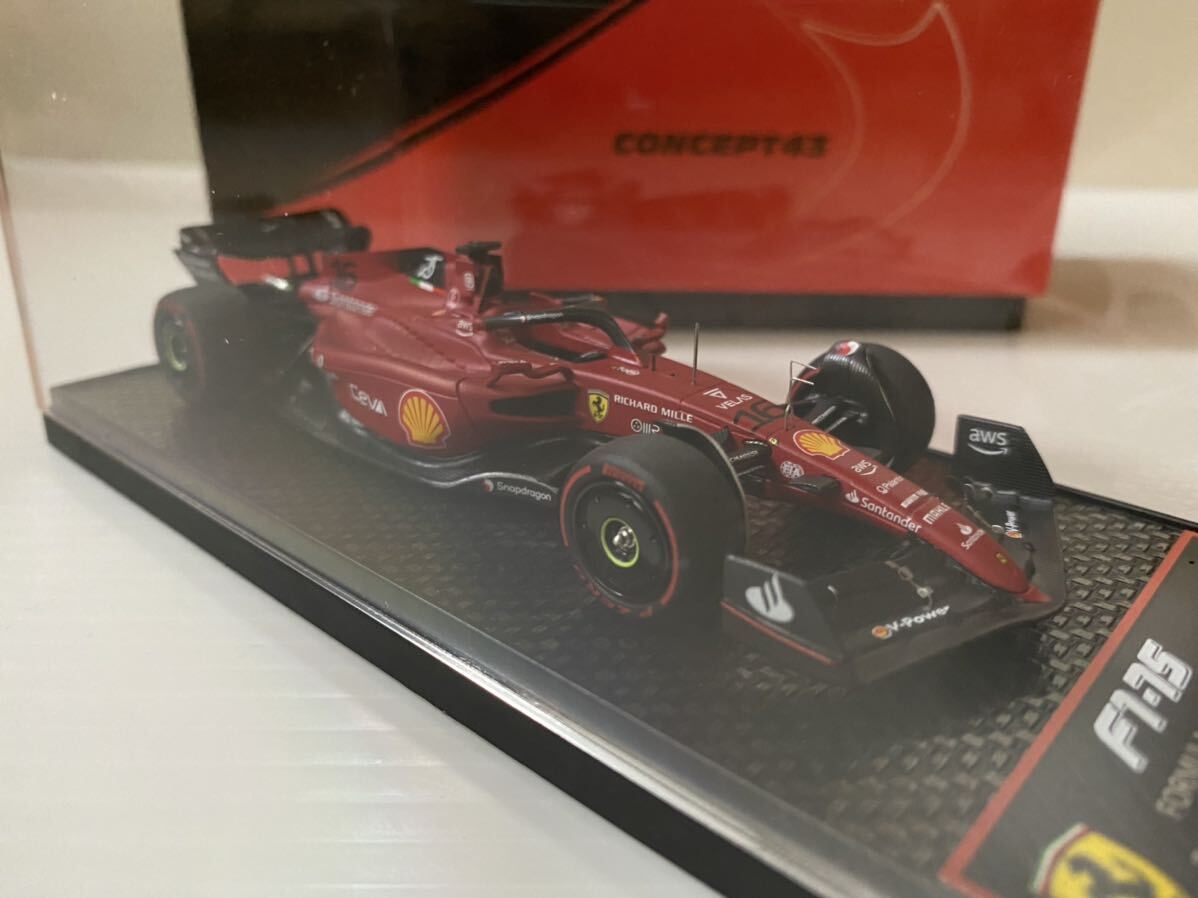 新品 未開封 1/43 フェラーリ ルクレール バーレーン Ferrari F1-75 G.P Bahrein 2022 C. Leclerc Limited 850 pcs_画像5