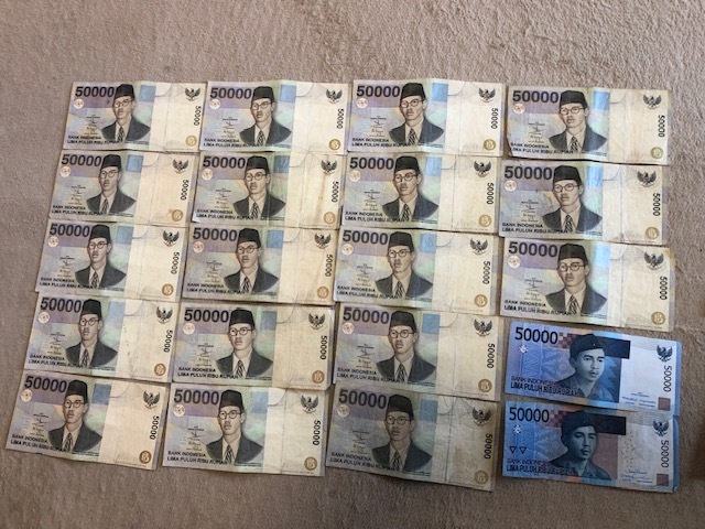  Indonesia ru Piaa старый банкноты 110 десять тысяч 5000ru Piaa минут 