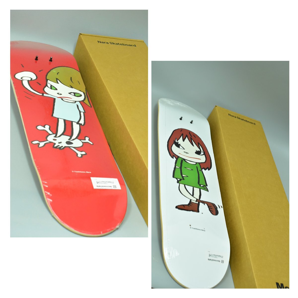 (1-6279)2 point Nara beautiful . skateboard paper box have MoMA present-day art interior skateboard [ green peace .]