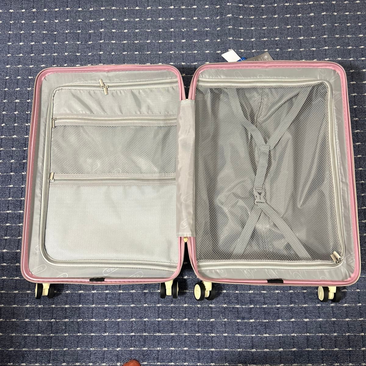 スーツケース キャリーケース フロントオープン キャリーバッグ TSAロック 軽量　 前ポケット フロントポケット Mサイズ