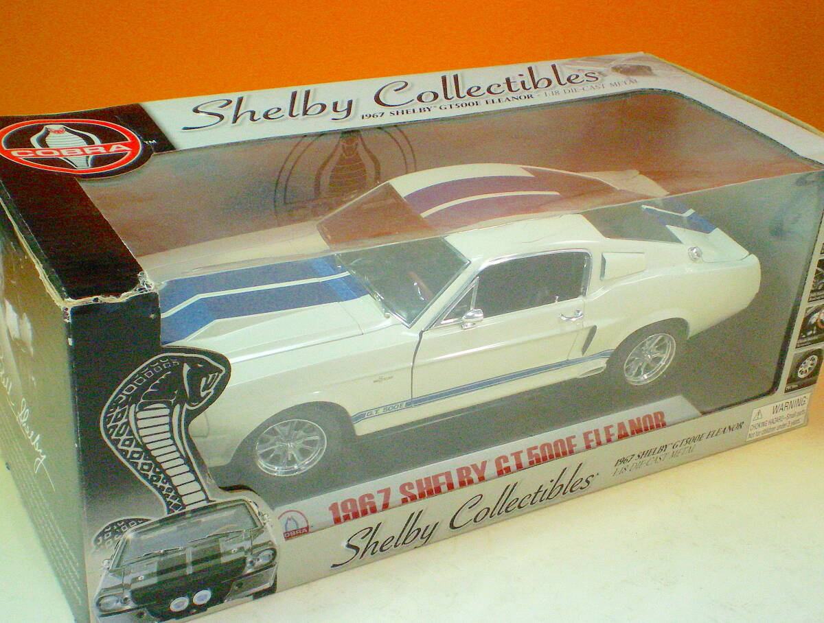 難あり Shelby Collectibles 1/18 Shelby G.T.500E Eleanor 1967 エレノア シェルビー マスタング ゆうパック80サイズ送料着払いの画像10