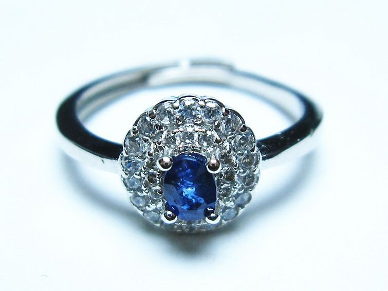 . cheap * super-rare super-beauty goods AAA class natural sapphire ring (17 number )[T351-1120]