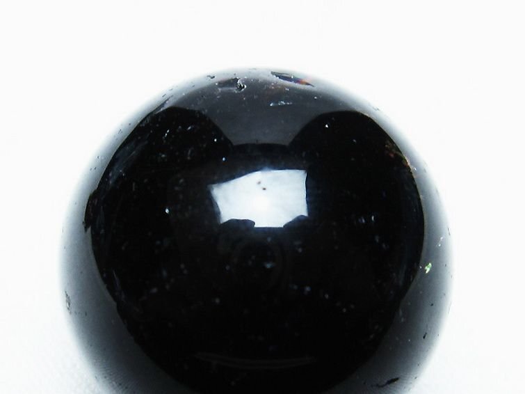 誠安◆超レア極品天然AAAモリオン 純天然 黒水晶 原石 27mm [T220-8372]_画像2