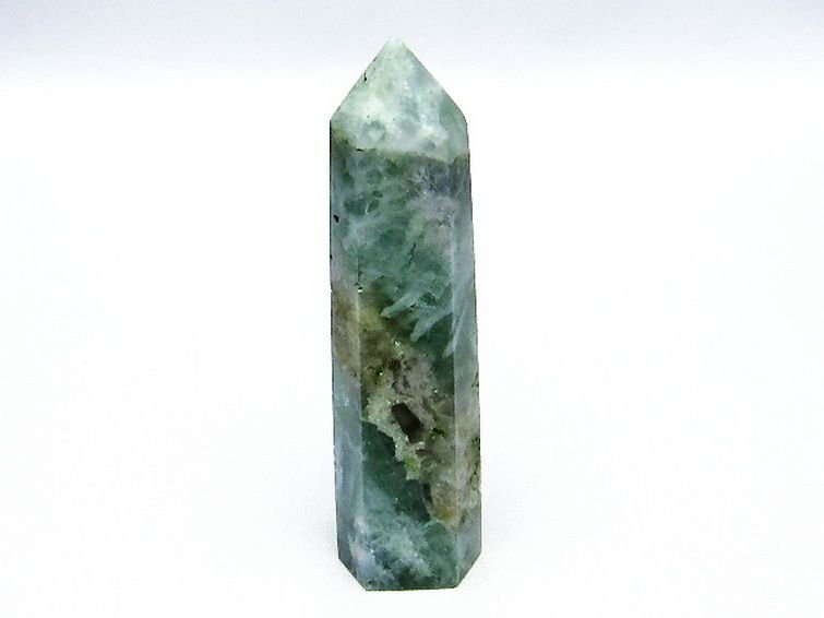 誠安◆天然石最高級品エンジェルフェザー フローライト 六角柱[T41-1162]_画像1