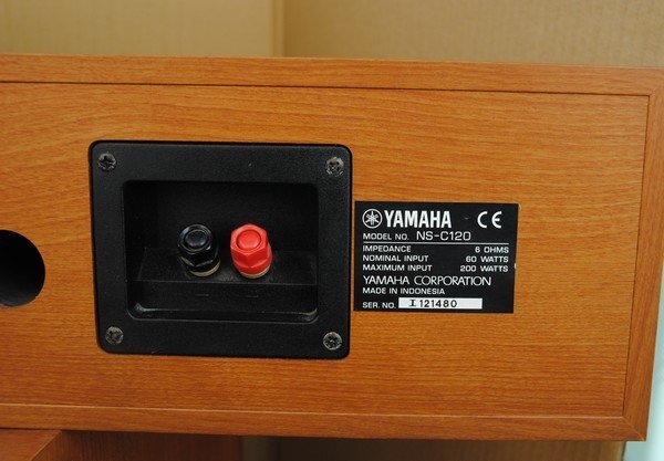 ☆綺麗【 ヤマハ / YAMAHA 2ウェイ・2スピーカー NS-120 バスレフ方式・トールボーイ型・防磁設計 】2000年当時 定価18,000円1台 P05147_画像5