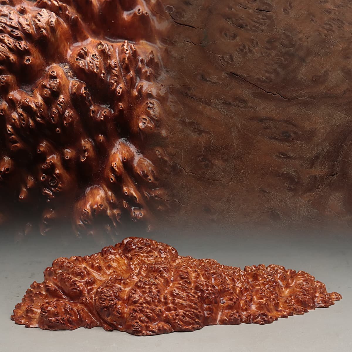 JK604 天然木 自然木 木瘤 玉杢 オブジェ 幅30.5cm 重1.1kg・樹瘤・瘤杢 瘤樹 瘤木 装飾品の画像1