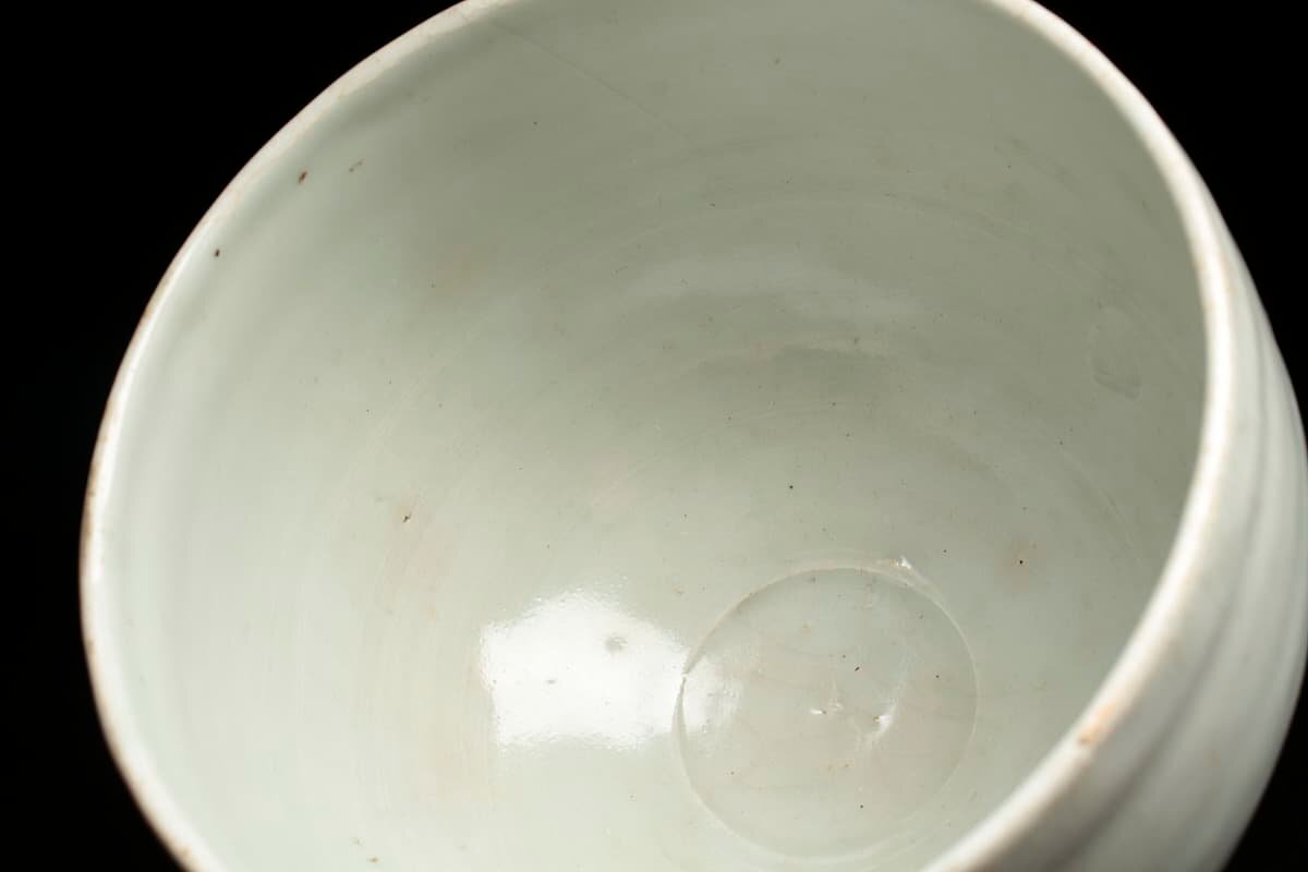 ER965 morning . old fine art Joseon Dynasty white porcelain tea cup * Joseon Dynasty white porcelain height pair . diameter 13cm -ply 545g* Joseon Dynasty .* white . tea cup morning . old .