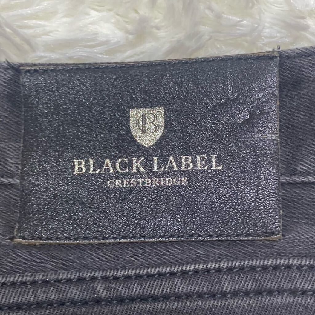 BLACK LABEL CREST ブラックレーベルクレストブリッジ　デニムデニムパンツ ブラックジーンズ　チェック柄　サイズ73 ストレート_画像8