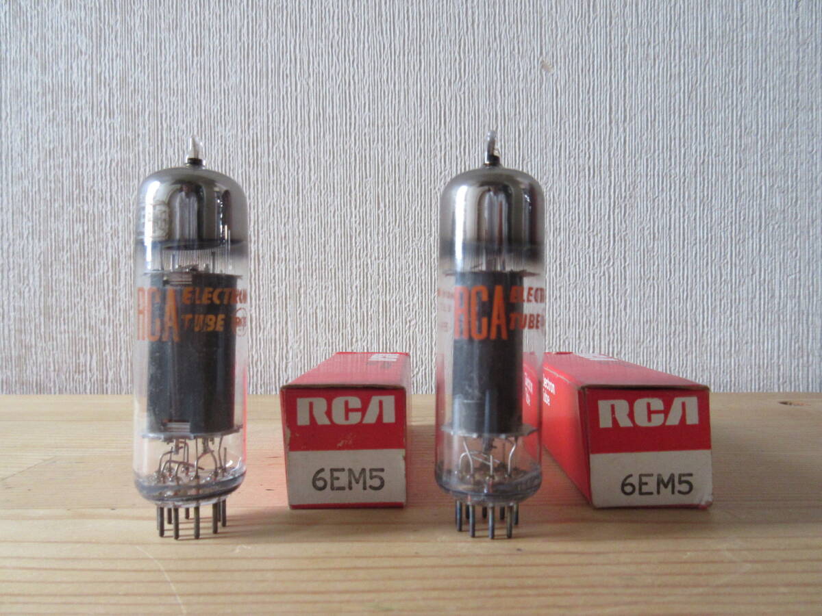 RCA 6EM5　　２本セット　　小型アンプの出力管にどうぞ！！_画像1