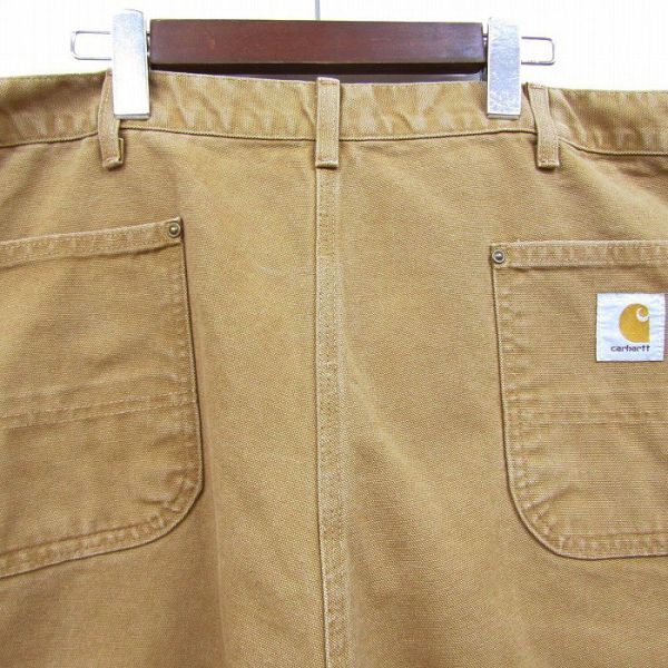 carhartt ★USA製★ ビックサイズ 44 ダブルニー ペインター ワーク ハーフ パンツ ショーツ オーカー カーハート 古着 ビンテージ 4M1410_画像9