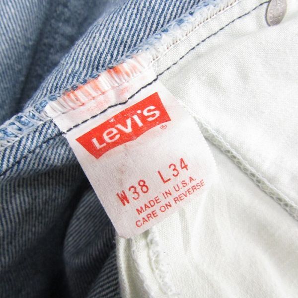 オレンジタブ ★USA製★ サイズ W38 L34 Levi's 40509-0214 デニム パンツ ジーパン ブルー リーバイス 古着 ビンテージ 4M1407_画像8