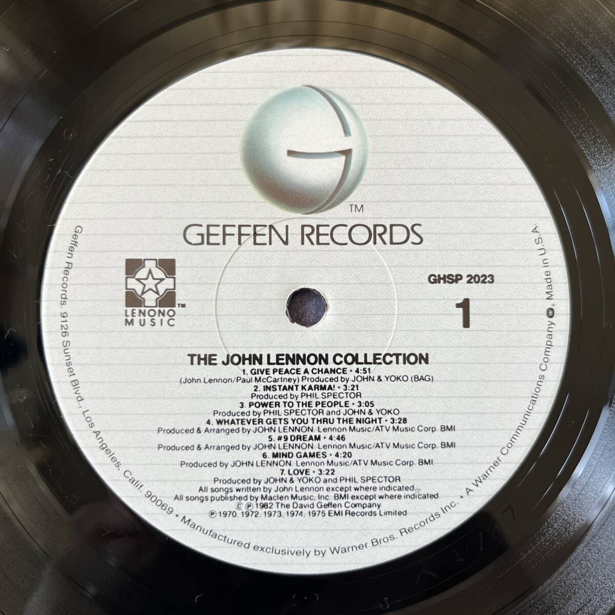 US盤 LP John Lennon The John Lennon Collection GHSP 2023 US盤 LP John Lennon The John Lennon Collection GHSP 2023