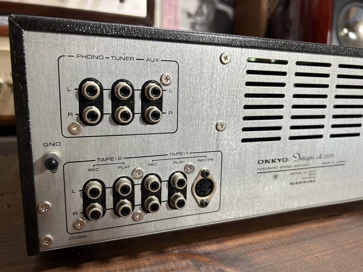 【完動品 整備品】オンキョーONKYO A-5000 プリメインアンプ 【動作良好 メーターランプLED仕様】_画像5