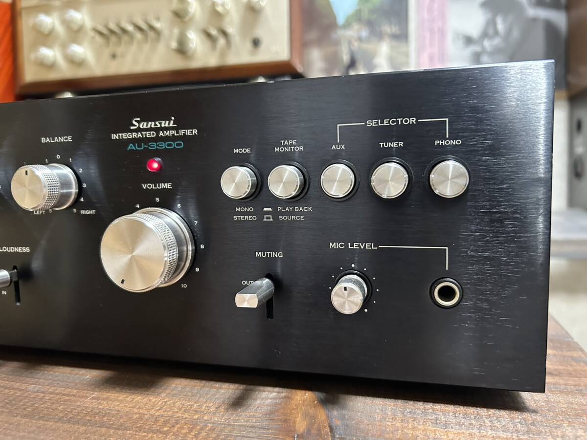 【完動品】サンスイSANSUI AU-3300 プリメインアンプ 【動作良好 メンテナンス品】_画像7