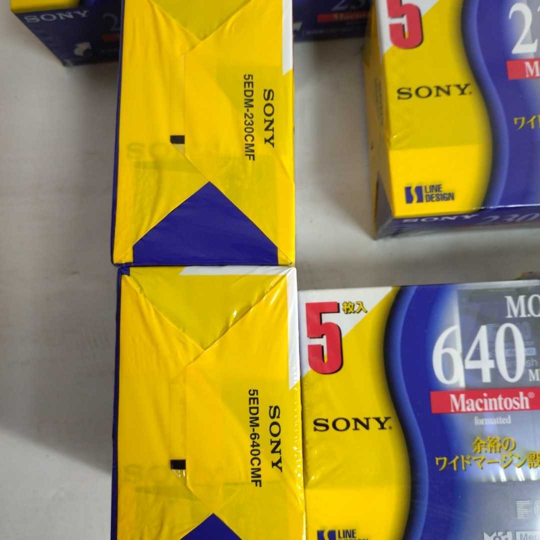 SONY MO disk unopened 230MB×7 pack 35 sheets *640MB×4 pack 20 sheets other extra attaching 