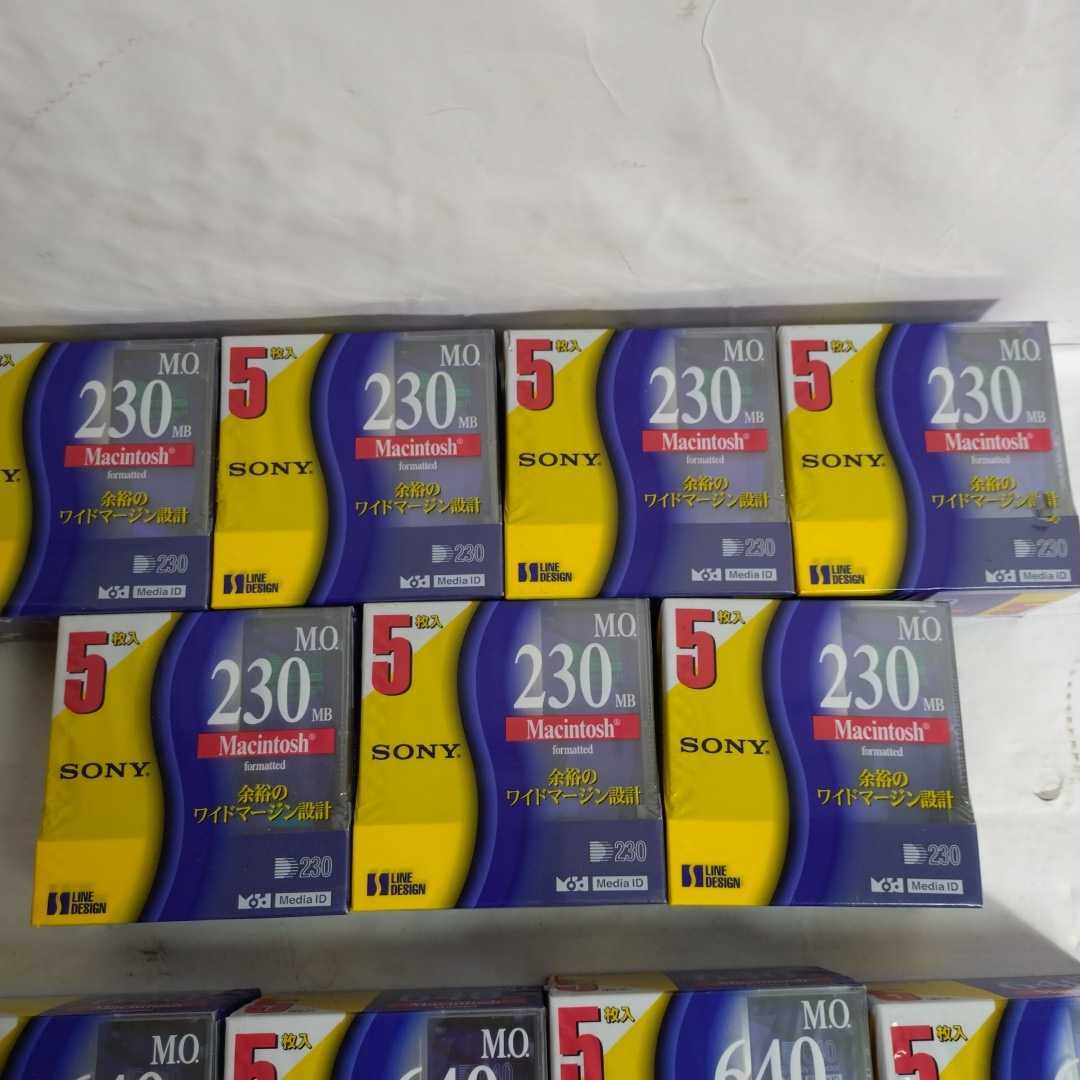 SONY MO disk unopened 230MB×7 pack 35 sheets *640MB×4 pack 20 sheets other extra attaching 