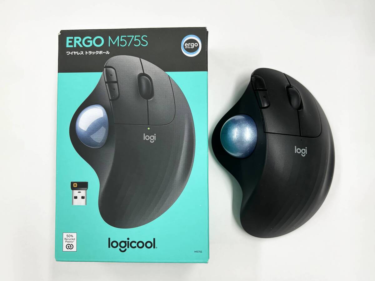 ロジクール Logicool ERGO トラックボールマウス 無線 ワイヤレス Bluetooth M575Sの画像1
